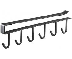 Yamazaki Tool Hook Crochets de Cuisine, PVC, Noir