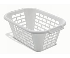 ADDIS 40l rectangulaire panier Ã linge blanc - 510610