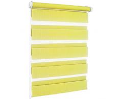 Rollmaxxx Store Enrouleur Standard Laisse Passer la lumiÃ¨re latÃ©rale, Polyester Acier ABS, Limone, 80 x 220 cm