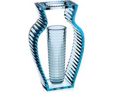 Kartell 1215E4 vase i shine, bleu