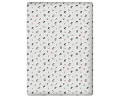 Warner Harry Potter Drap Housse 140x190 cm, Blanc