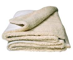 Home Maison 01809-0-AL Plaid Polaire DÃ©coupe Laser Ã lUnitÃ© Ivoire 130 x 160 cm