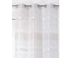 Linder Voilage à Oeillets, Blanc, 140X255