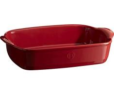 Emile Henry Eh349650 Petit Plat à Four Rectangulaire Céramique Rouge Grand Cru