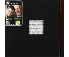 Panodia - 271018 - Album photo pochette Linéa noir - 200 photos - 11x17 cm