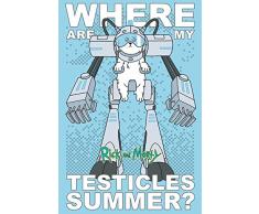 Cartoon Network Rick and Morty (Where Are My Testicles) Maxi Poster Papier, Multicolore, 61 x 91,5 cm