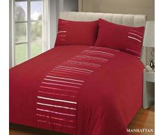 Rapport Parure de lit de Manhattan, Red, Double