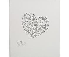 Exacompta - Réf. 16754E - Album Photos Livre Harmony - 60 Pages Blanches - Capacité 300 Photos - 29 x 32 cm - Blanc Pailleté