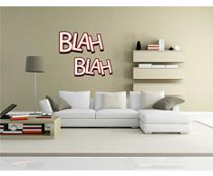 pinkelephant Autocollant Mural Comic 097 â Funny Scene Blah Blah â Sticker Mural 58 x 49 cm