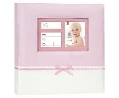 Zep DE242420P Collection Baby Denise Album Photo Traditionnel avec 40 Pages Ivoire/Rose 24 x 24 cm