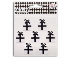 Oh ! Glitter Stickers cadeaux glitter, Autre, Noir / Blanc, 10 x 12.5 x 0.2 cm
