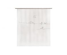 Opportunity 11K1100002 Rideau de Douche Birds Polyéthylène Vinyle Acétate Gris