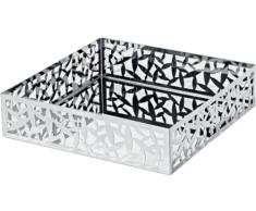 Alessi Msa10 Cactus! Porte-serviettes en Papier de Table avec Bord AjourÃ© en Acier Inoxydable 18/10