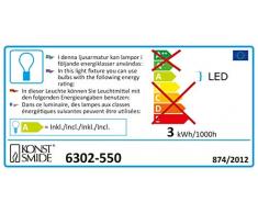 Konstsmide 6302-550 Mini Guirlande 35 LED Rouge Retro Design + Câble Vert 230 V