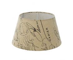 EGLO 49987 Lampe sur pied, Tissu, Blanc, Marron