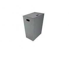 KOH-I-NOOR - Koh-i-noot - 2463 - Panier Ã Linge en Cuir synthÃ©tique - ArgentÃ© - Taille 1