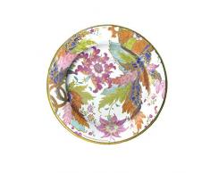 Caspari 13130SP Tobacco Leaf Paquet de 8 Assiettes Dessert, Non-BÃ¢ton, Multicolore, 21 x 21 x 0,02 cm