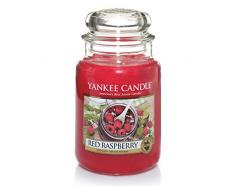 Yankee Candle bougie jarre parfumée, grande taille, Framboise rouge, jusquà 150 heures de combustion