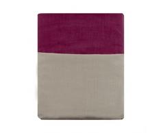 Essix - Housse de couette Cottage Lin Prune 200 x 200 cm