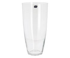 Bohemia Crystal Vase Lisse en Verre Transparent 15 x 15 x 30 cm