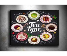 Bonamaison Peinture sur toile, multicolore, 30 x 40 cm - Conçu et fabriqué en Turquie