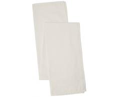 Coucke Chemin de Table Uni CrÃ¨me Coton 48 x 150 cm