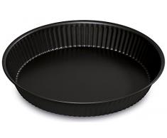 Guardini Gardenia, Moule Ã tarte 24 cm, acier avec revÃªtement anti-adhÃ©rent, couleur noire