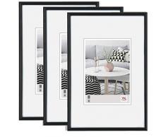 Walther Design Galeria Cadre Photo en Plastique Noir 20 x 30 cm