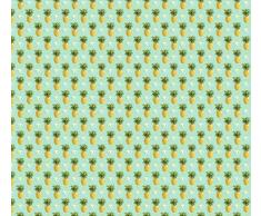 Papier Peint déco trompe loeil ANANAS CURAÃAO 6 x 2,70 m | Déco murale XXL Qualité HD Scenolia