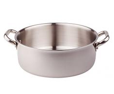 Agnelli Sauteuse Alu pour Induction-INOX avec PoignÃ©es en INOX-DiamÃ¨tre 200 Mm cod.ALIX106ALIN20