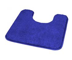Meusch Tapis de Toilette Mona 55x50cm Bleu Atlantique, Polyacrylique, 55 x 50 x 2 cm