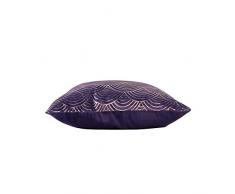 douceur dintÃ©rieur coussin dehoussable 40x40cm velours or duchesse violet