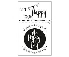 Rayher 50026000 Motifs autocollants dÃ©co Happy