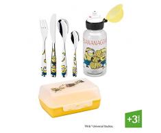 WMF Minions Couverts pour enfant, Cromargan, Blanc, 6 pieces