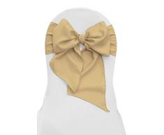 La Chaise Popeline Lin nÅuds, Polyester, Kaki, 20.32 x 274.32 x 0.04 cm