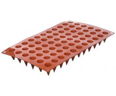 silikomart 26.131.00.0065 Moule en Silicone, Forme de CÃ´nes, Rouge Brique, 2,9 x 17,5 x 28,1 cm