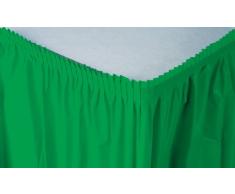 Creative Conversion de Jupe de Table en Plastique, 14-Feet, Vert émeraude