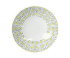 Delamaison AAS3972004 Assiette, GrÃ¨s, Multicolore, 19 X 19