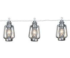 Star 476â42, Lanternes Guirlande, plastique, argent, 9.0Â x 280.0Â x 17,5Â cm