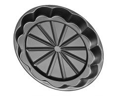 Zenker 7417 Moule à Tarte Special Creative 28 cm Noir, Acier Inoxydable, 28,5 x 28,5 x 3 cm