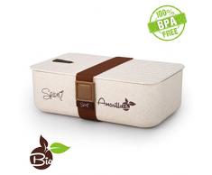 Spice BoÃ®te Ã bento chauffante et Portable en matÃ©riau Ã©cologique Naturel sans BPA CapacitÃ© 1,1 l CrÃ¨me 1100 ML Jaune