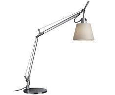 Artemide Tolomeo Basculante Lampe de table, E27, 70Â Watts, aluminium/Parchemin