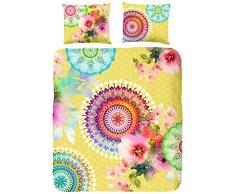 HIP Chanelle Parure de Couette, Coton, Jaune, 220 x 240 x 1 cm