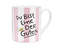 Happy Life XL Tasse Jumbo, Porcelaine, Rose Bonbon, 60 cl