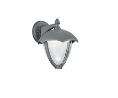 TRIO, Applique, Gracht incl. 1 x LED,SMD,6,0 Watt,3000K,650 Lm. Corps: Fonte daluminium, Anthracite L:20,0cm, H:24,0cm, P:22,0cm IP54,Montage au mur