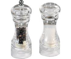 KESPER 13500 Moulin à Poivre et sel en Acrylique, Clair, 15 cm