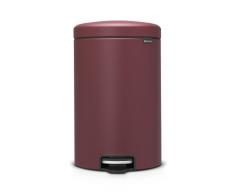 Brabantia Poubelle Ã PÃ©dale NewIcon Sense of luxury,20 litres - Bordeaux
