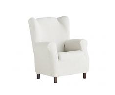 Eysa Dorian bi-élastique Housse de Fauteuil Repose-téte 10-écru, Chenille, Ecru, 37x9x29 cm