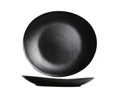 COSY & TRENDY Vongola 177038 Assiette Plate Vongola-Noir-28x25,5 Cm