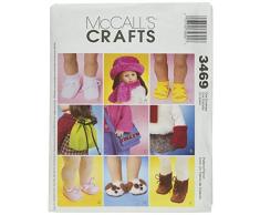 McCalls 18 Accessoires de poupÃ©e - Un Taille Seul modÃ¨le